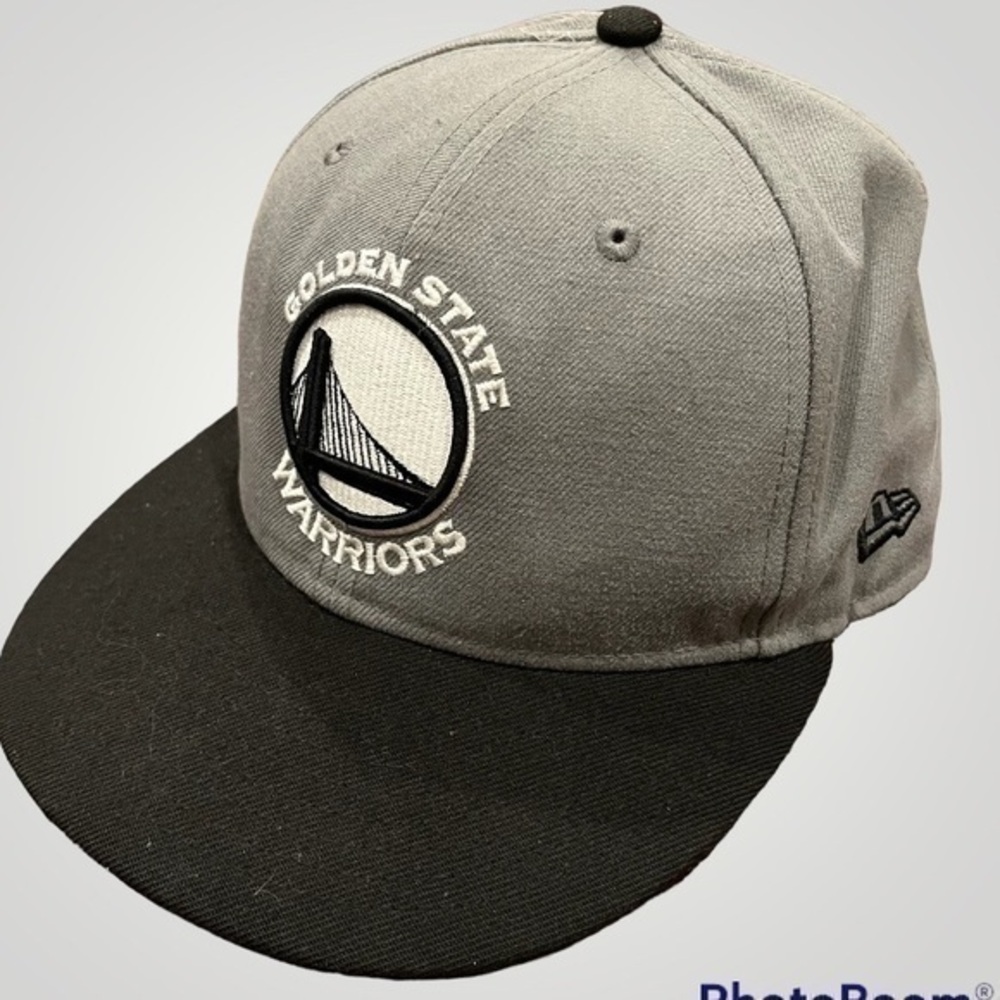 🍕🐝 🪻CLOSEOUT NBA Golden State Warriors hat basketball gray black wool size 7